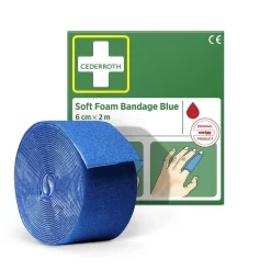 Soft Foam Bandage Cederroth Blå 6cm x 2m