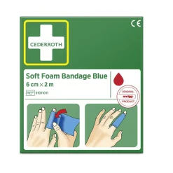 Soft Foam Bandage Cederroth Blå 6cm x 2m
