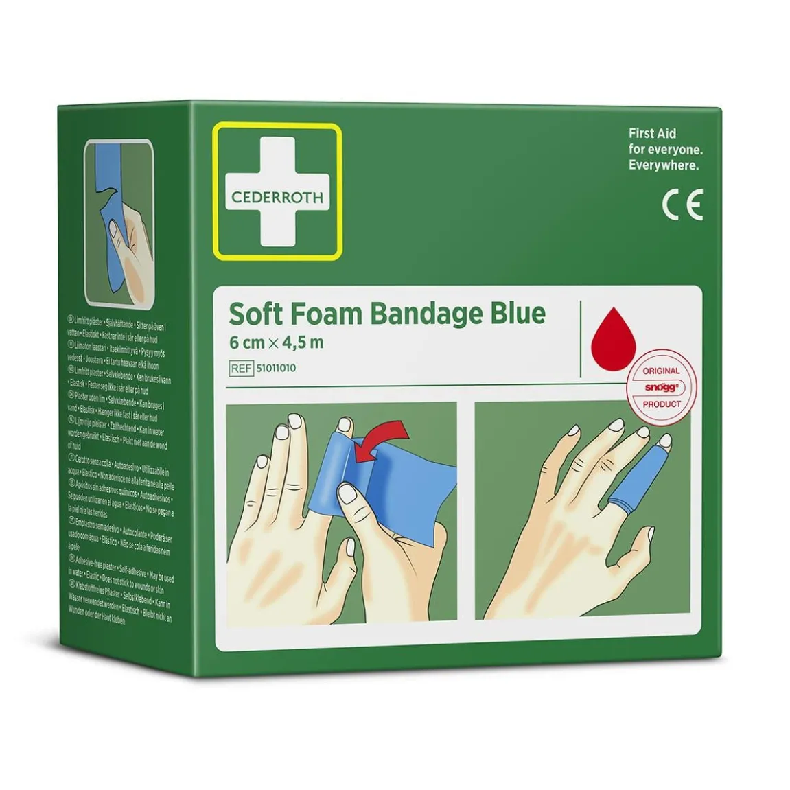 Soft Foam Bandage Cederroth Blå 6cm x 4,5m