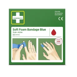 Soft Foam Bandage Cederroth Blå 3cm x 4,5m