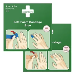 Soft Foam Bandage Cederroth Blå 3cm x 4,5m