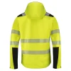 Softshelljacka Texstar FJ87 Varselgul/Svart XS