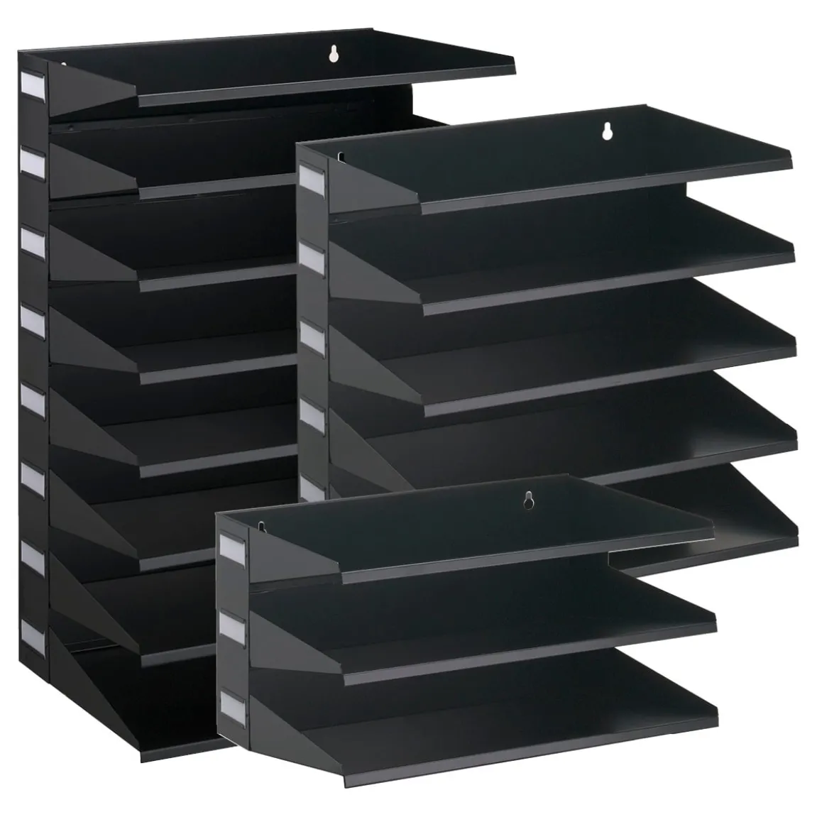 Sorteringsfack Durable 3-fack metall svart A4