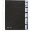 Sorteringsportfölj Pagna Kartong A-Z Svart 270x345mm