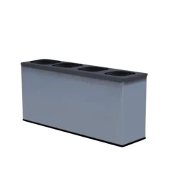 Sorteringsstation Mini Grå 4x12L