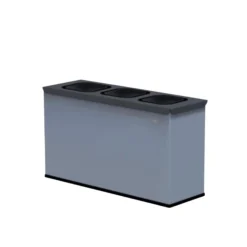 Sorteringsstation Mini Grå 3x12L