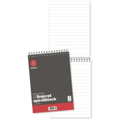 Spiralblock AllOffice Linjerat A6 60g