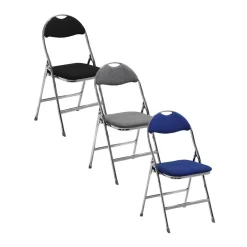 Stol Ark Fällbar Svart/Krom