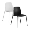 Stol Choice Plastrygg/Plastsits Svart