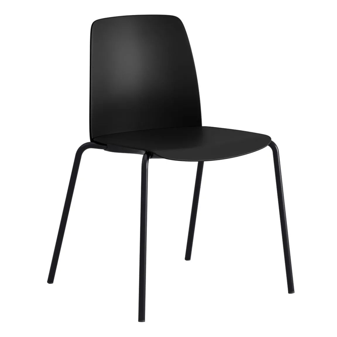 Stol Choice Plastrygg/Plastsits Svart