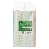 Sugrör papper böjbart Stripes Ø6mm x 220mm