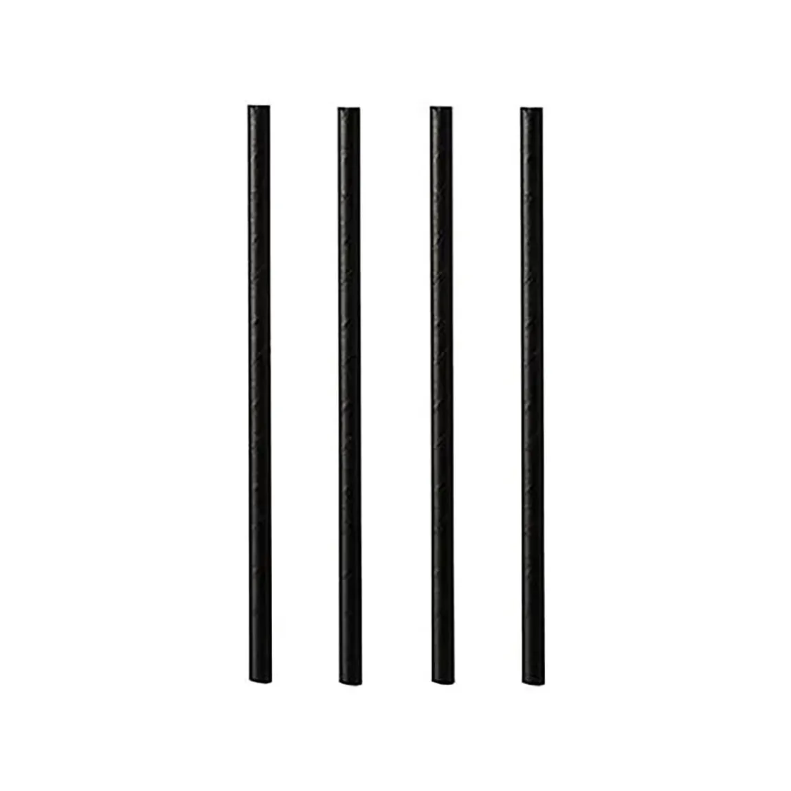 Sugrör papper svart 7mmx15cm Cocktail