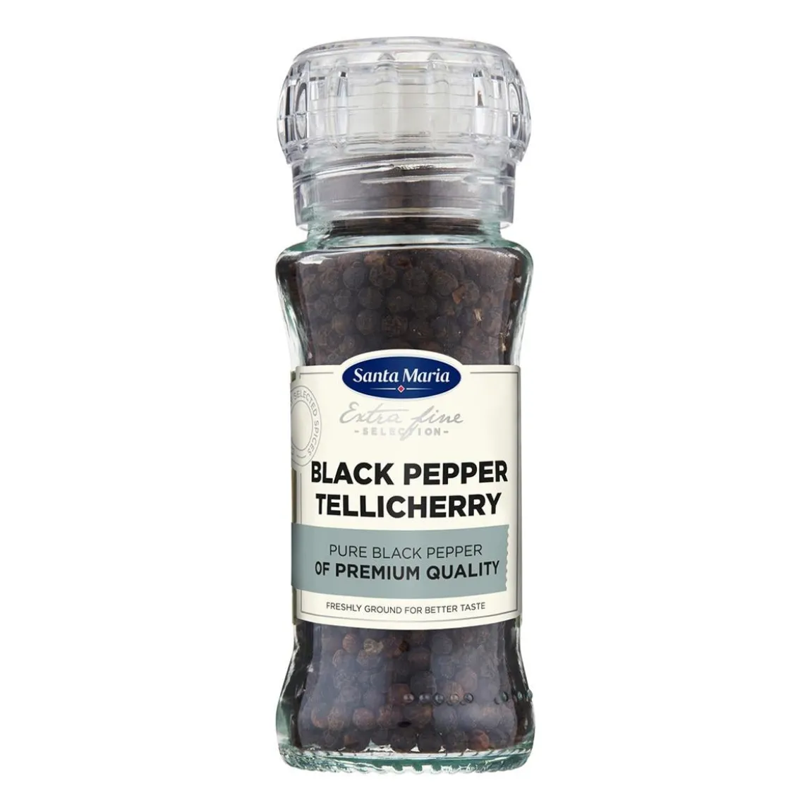Svartpeppar Santa Maria Tellicherry I Kvarn 70g
