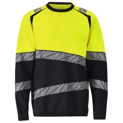 Sweatshirt Mascot 25084-781 Marin/Varselgul 2XL