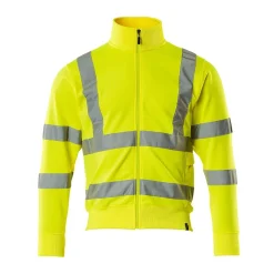 Sweatshirt Mascot Med Blixtlås 50115-950 Varselgul S