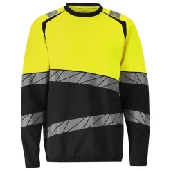 Sweatshirt Mascot 25084-781 Svart/Varselgul 2XL