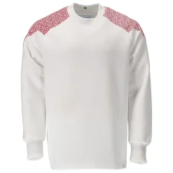 Sweatshirt Mascot 20084-932 Vit/Signalröd XS