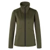 Sweatshirt Texstar WJ57 Dam Grit Zip Grön XS