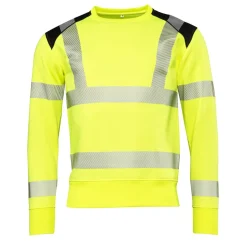 Sweatshirt Worksafe 5710360 Varselgul/Svart 2XS