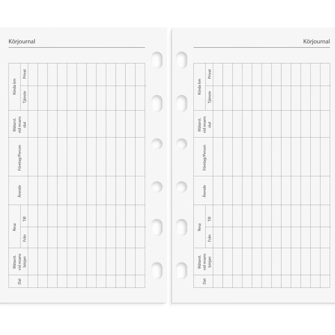 Systemkalender Burde 4211 Compact Konstläder 2027 Svart