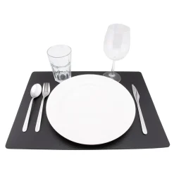 Tablett Securit Raw Läder Svart 45x33,1cm