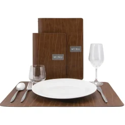 Tablett Securit Ruga Läder Brun 45x33,1cm