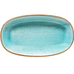 Tallrik Bonna Aura Oval Aqua 34cm