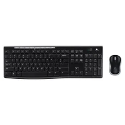 Tangentbord/Mus Logitech MK270 Trådlös Svart