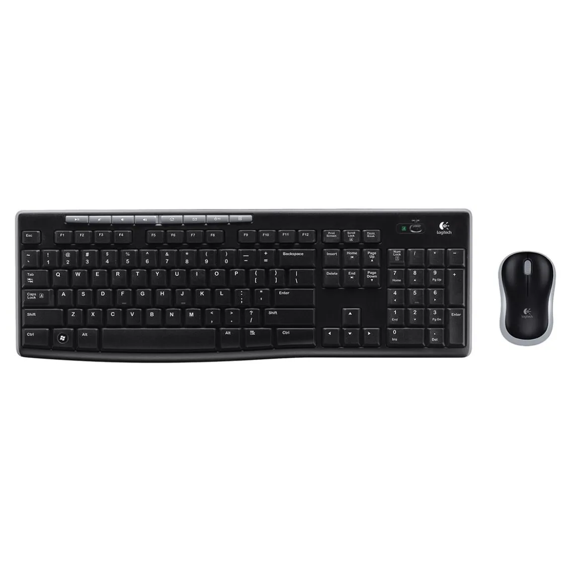 Tangentbord/Mus Logitech MK270 Trådlös Svart