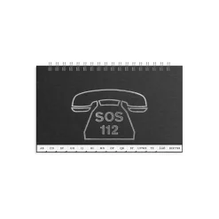 Telefonbok A-Ö 50 Blad Svart 175x105mm