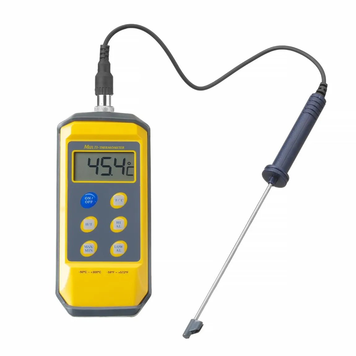 Termometer Hendi Avtagbar Sond Gul 195x85x45mm