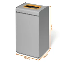 Återvinningskärl Durable Durasort Grå/Gul 55L