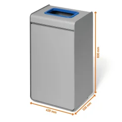 Återvinningskärl Durable Durasort Papper Grå/Blå 55L