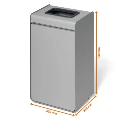 Återvinningskärl Durable Durasort Restavfall Grå/Antracitgrå 55L
