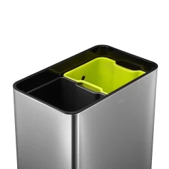 Återvinningskärl EKO Recycle Mirage Plus Sensor Rostfritt 20+20L