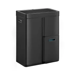 Återvinningskärl EKO Recycle Mirage Plus Sensor Svart 30+15+15L