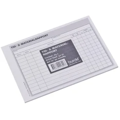 Tid & Materialrapport 50 Sidor A5L