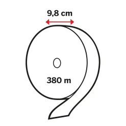Toalettpapper Katrin Gigant L 2-lg Vit 380m