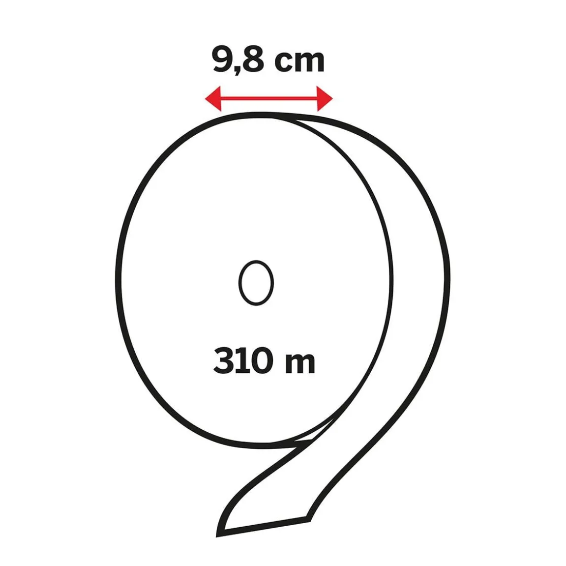 Toalettpapper Katrin Gigant M Plus 2-lg Vit 310m