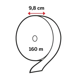Toalettpapper Katrin Gigant S Plus 2-lg Vit 160m
