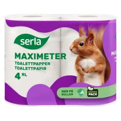 Toalettpapper Serla Maximeter 2-lg Vit 42,8m