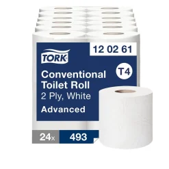 Toalettpapper Tork T4 Advanced 2-lg Vit 61,6m