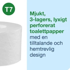 Toalettpapper Tork T7 Coreless Premium 3-lg Vit 63,3m