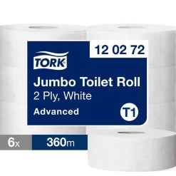 Toalettpapper Tork T1 Jumbo Advanced 2-lg Vit 360m