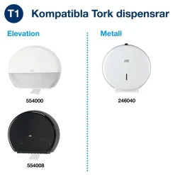 Toalettpapper Tork T1 Jumbo Premium 2-lg Vit 360m
