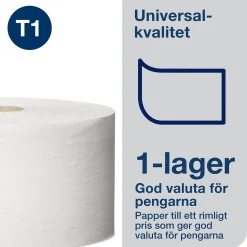 Toalettpapper Tork T1 Jumbo Universal 1-lg Natur 480m