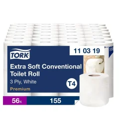 Toalettpapper Tork T4 Premium E-soft 3-lg Vit 19m