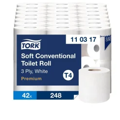 Toalettpapper Tork T4 Premium 3-lg Vit 35m
