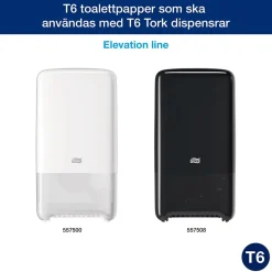 Toalettpapper Tork T6 Premium soft 2-lg Vit 90m
