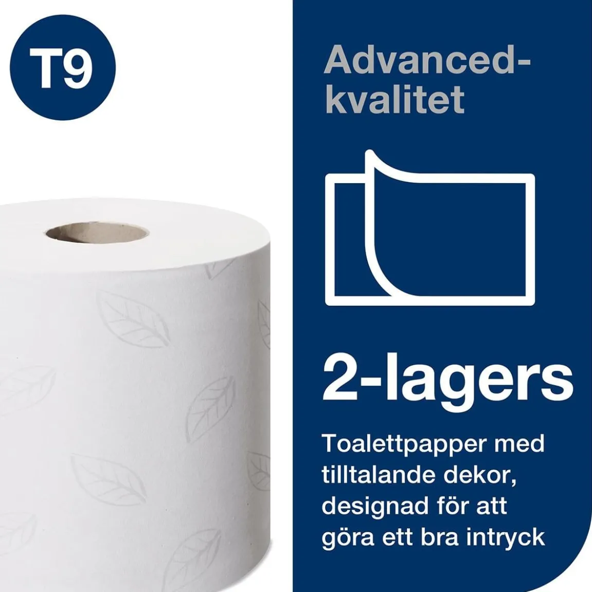 Toalettpapper Tork T9 SmartOne Adv 2-lg Vit 111,6m